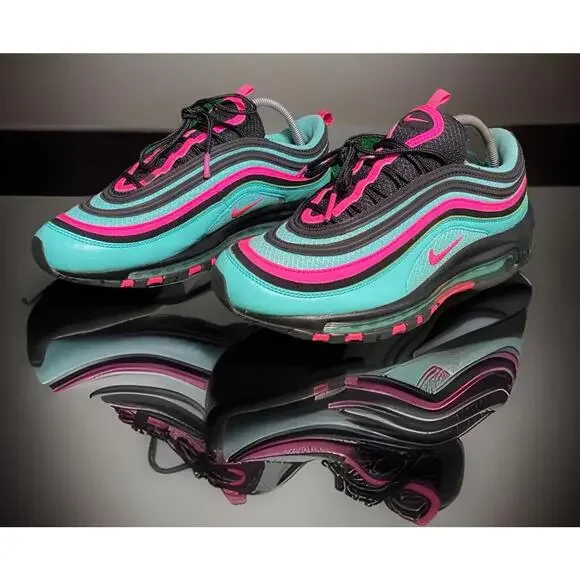🟥🟥SOLD🟥🟥Nike Air Max ‘97 ‘Hyper Turquoise’ Men’s LTR Sneaks CU4877300 ~W 10 - Picture 2 of 16